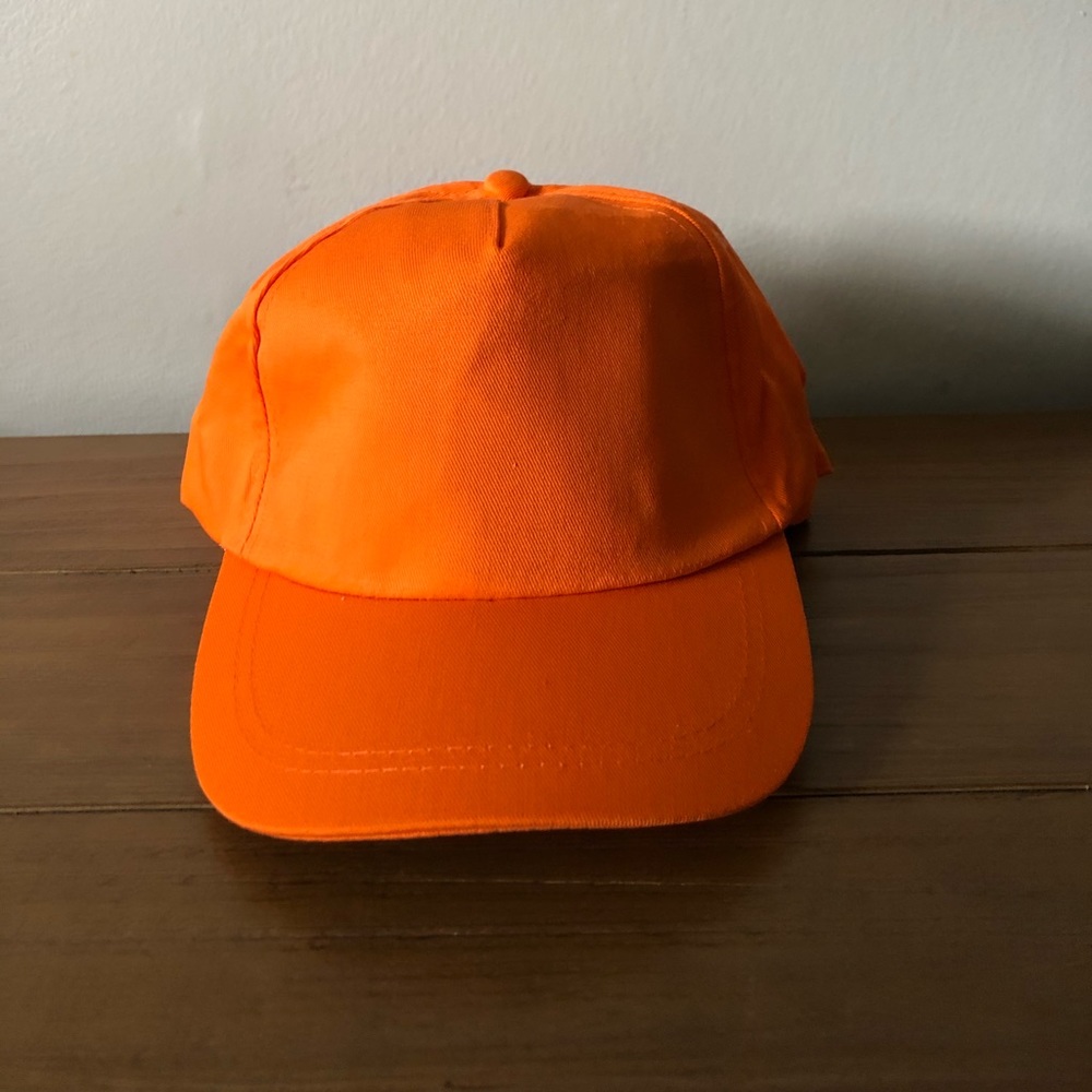 (5) Solid Orange Hats